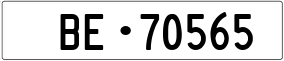 Trailer License Plate